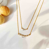 Marquise Double Layered Necklace - Boldiful