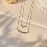 Marquise Double Layered Necklace - Boldiful