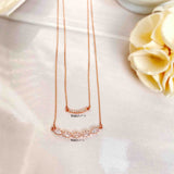 Marquise Double Layered Necklace - Boldiful