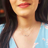 Marquise Double Layered Necklace - Boldiful