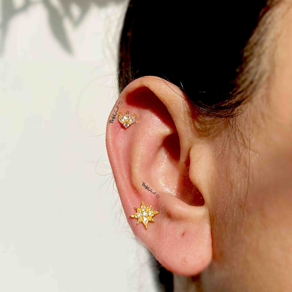 Marquise Helix Earstuds - Boldiful