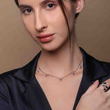 Products Mia Silver Charm Necklace - Boldiful