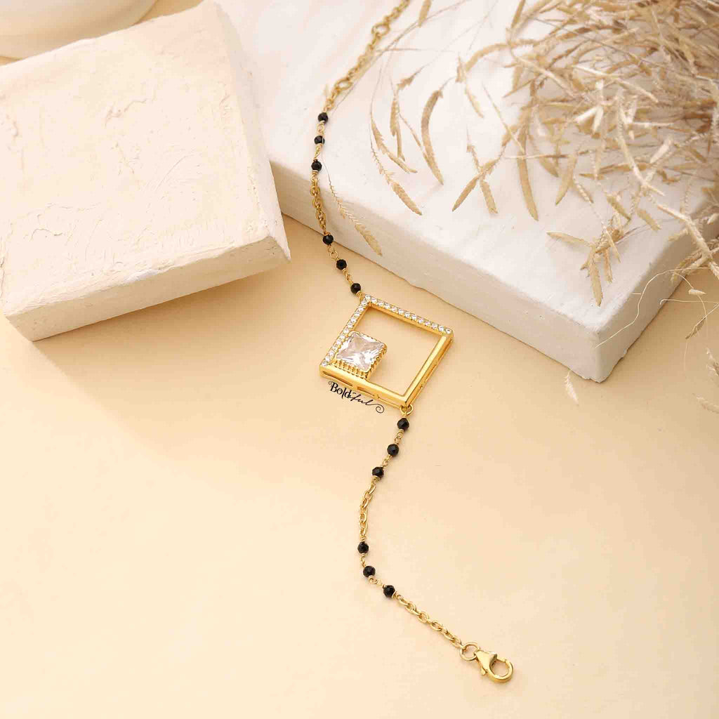 Modish Silver Mangalsutra Bracelet - Boldiful