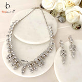 Moonstone Sterling Silver Necklace With Earrings