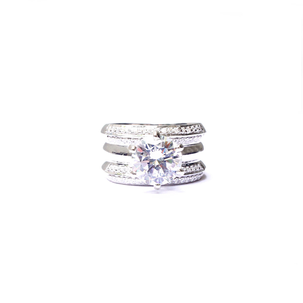 Nifty Sterling Silver Cocktail Ring - Boldiful