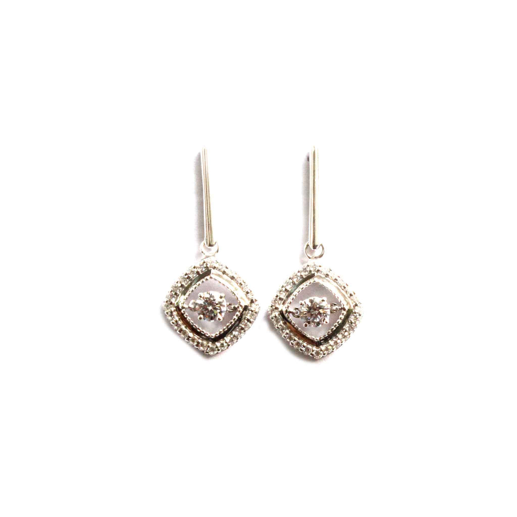 Oblong 925 Silver Earrings - Boldiful
