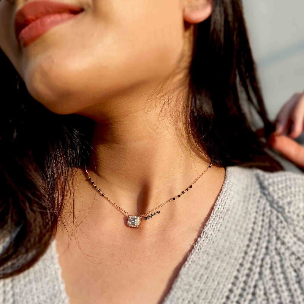 Octet Minimal MangalSutra Pendant - Boldiful