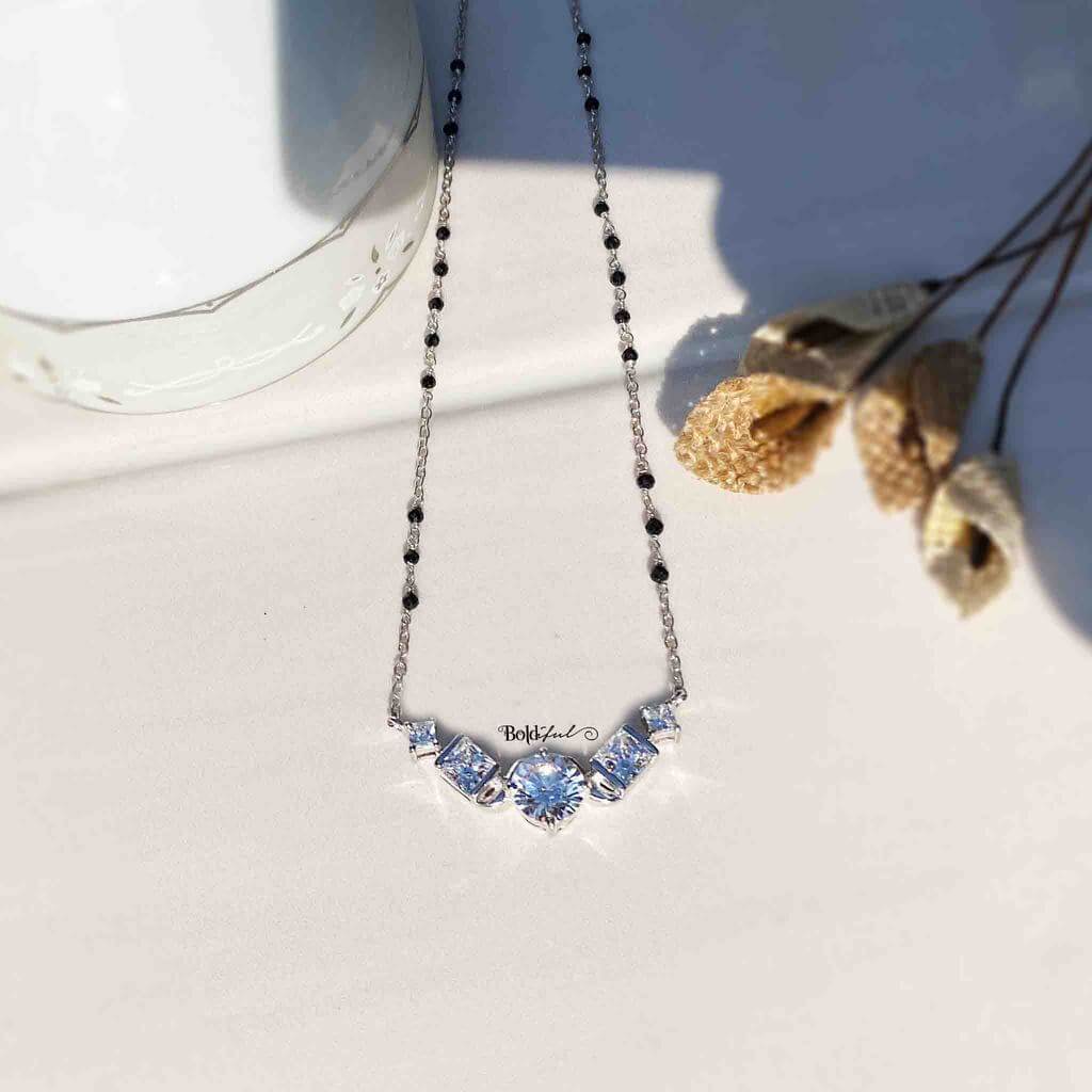 Pep Mangalsutra Silver Pendant - Boldiful