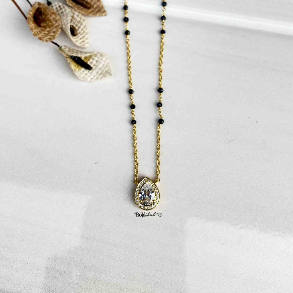 Perky Minimal Mangalsutra Pendant - Boldiful