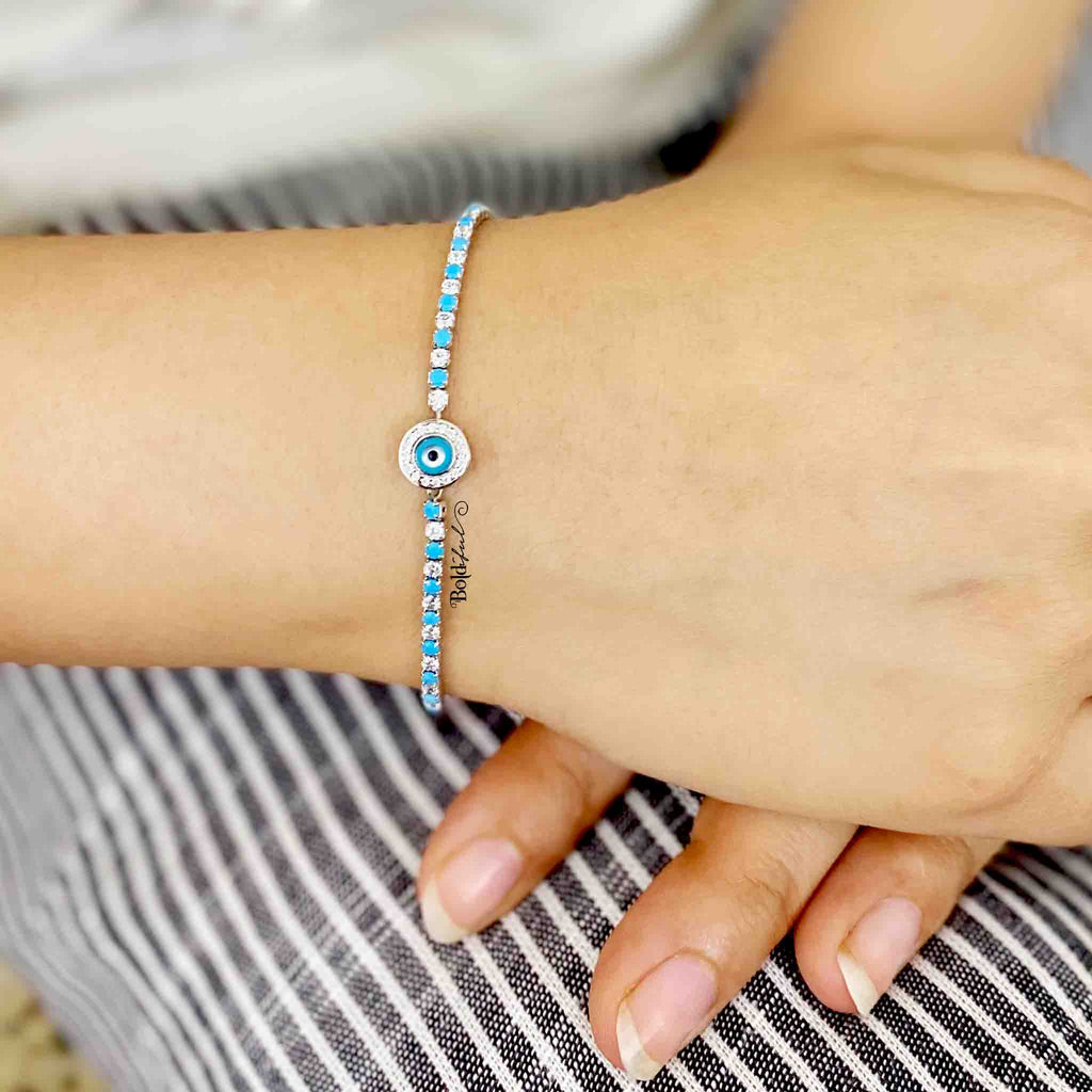 Petite Evil Eye Bracelet - Boldiful