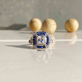 Poesy Unique Silver Ring - Boldiful