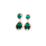 Poised Pear Drop Silver Earrings