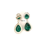 Poised Pear Drop Silver Earrings - Boldiful