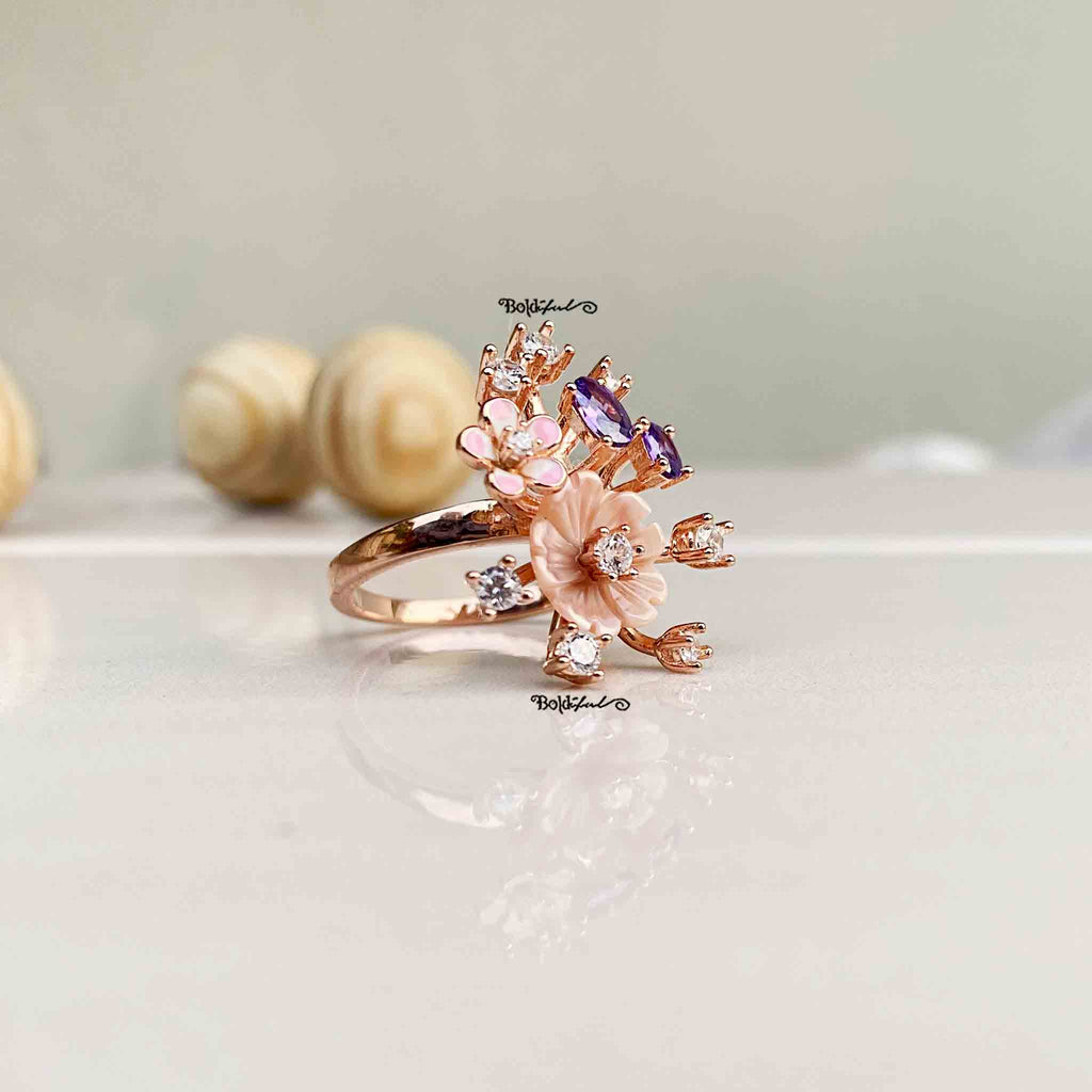 Pompon Bahara Trendy Ring - Boldiful
