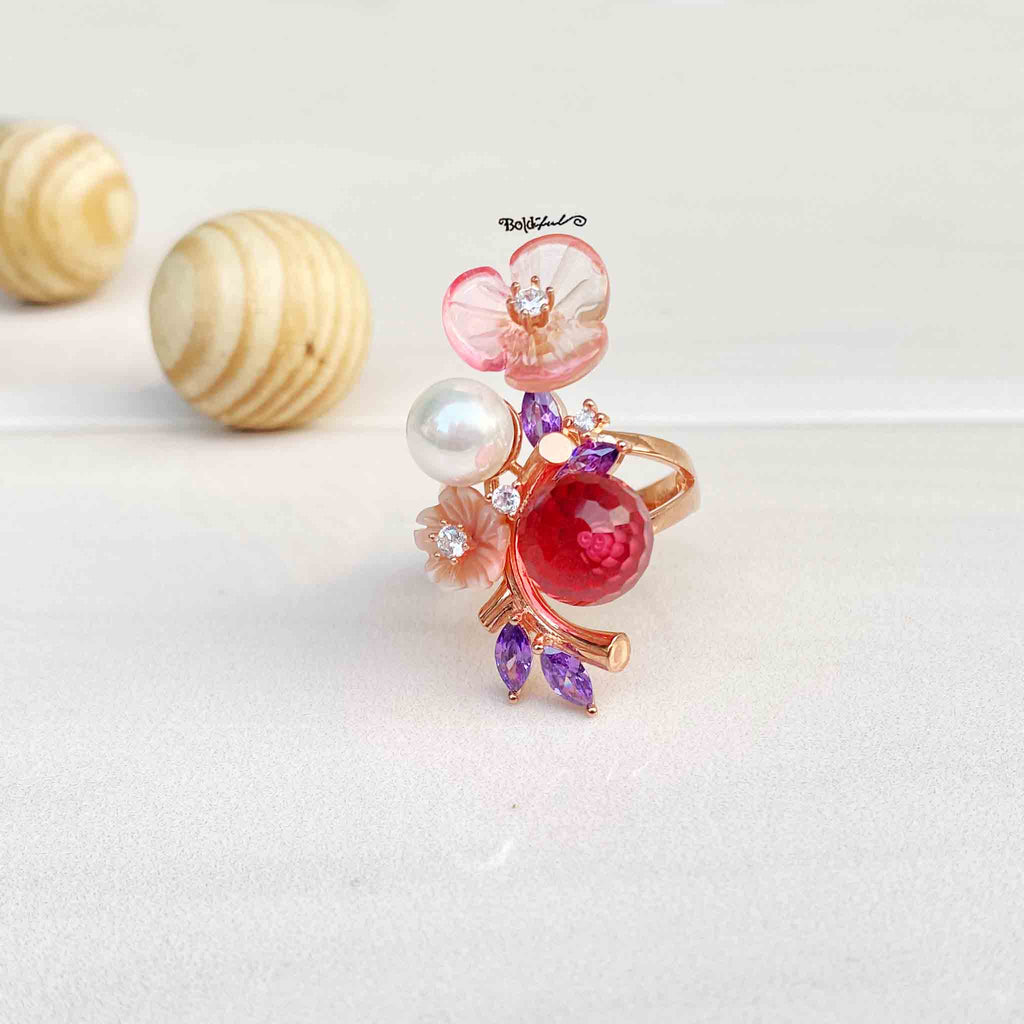 Posy Bahara Statement Ring - Boldiful