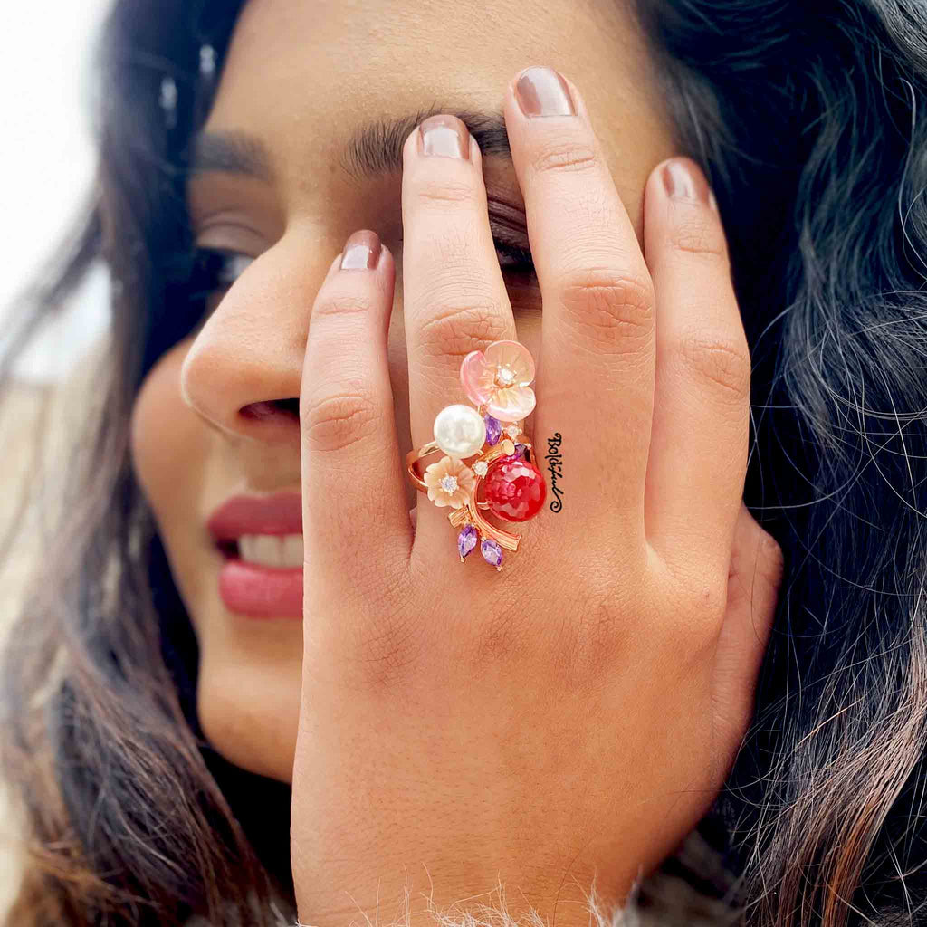 Posy Bahara Statement Ring - Boldiful