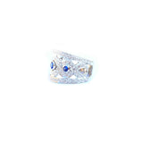 Purl Wide Silver Band Ring - Boldiful