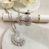 Rad Sterling Silver Pendant with Earrings - Boldiful