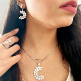 Rad Sterling Silver Pendant with Earrings - Boldiful