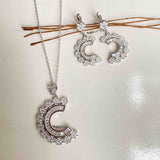 Rad Sterling Silver Pendant With Earrings