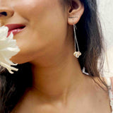 Retro Silver Danglers - Boldiful