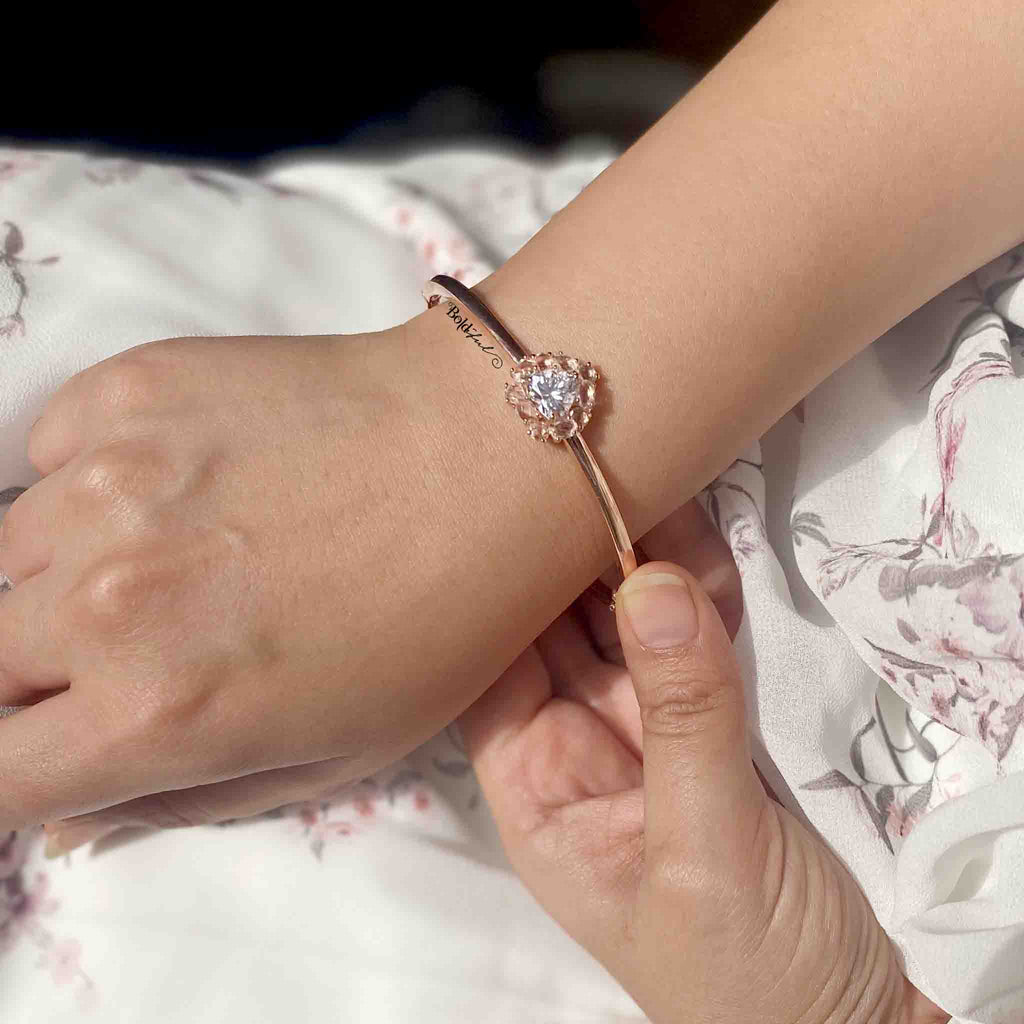 Rhythm Silver Cuff Bracelet - Boldiful