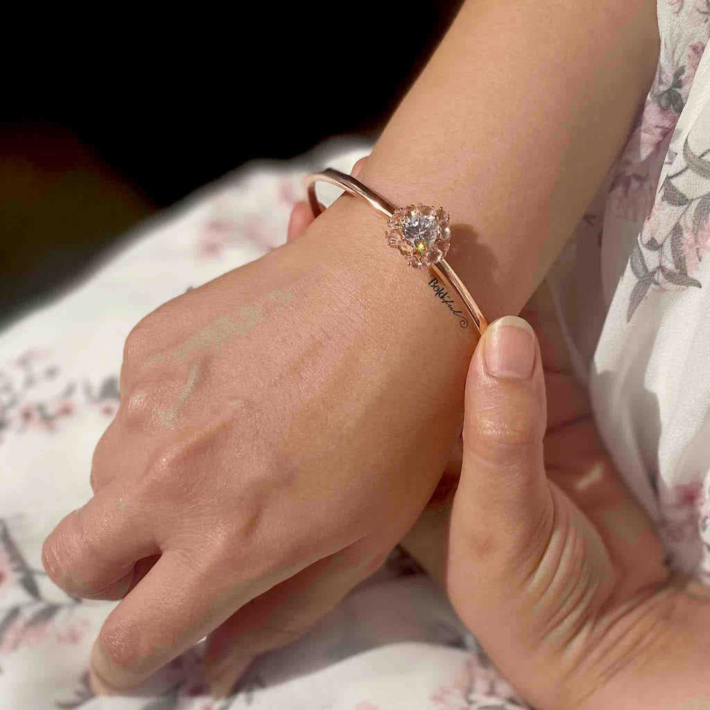 Rhythm Silver Cuff Bracelet - Boldiful