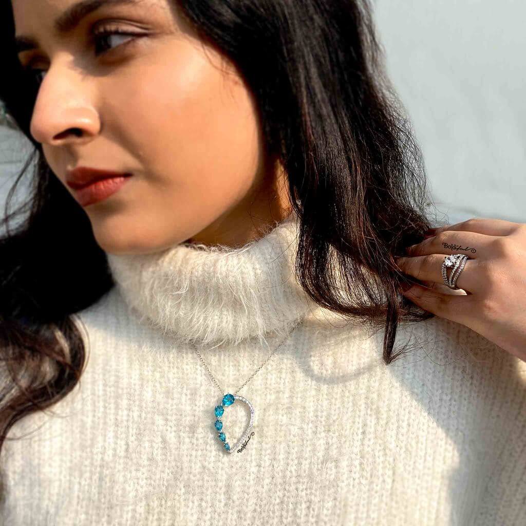 Rimy Unique Silver Pendant - Boldiful