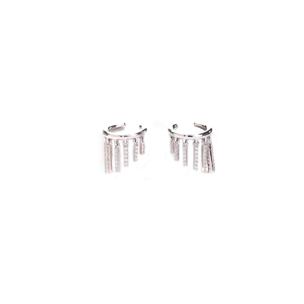 Snappy Silver Earcuffs - Boldiful