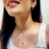 Splendid Long Pendant with Hoops - Boldiful