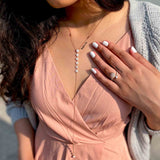 Starry Long Silver Necklace - Boldiful