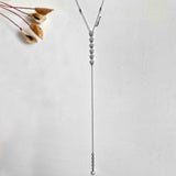 Starry Long Silver Necklace - Boldiful