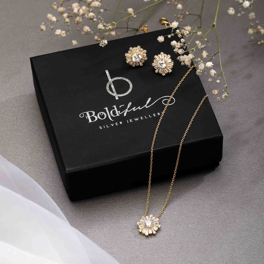 Sunup Silver Pendant Set