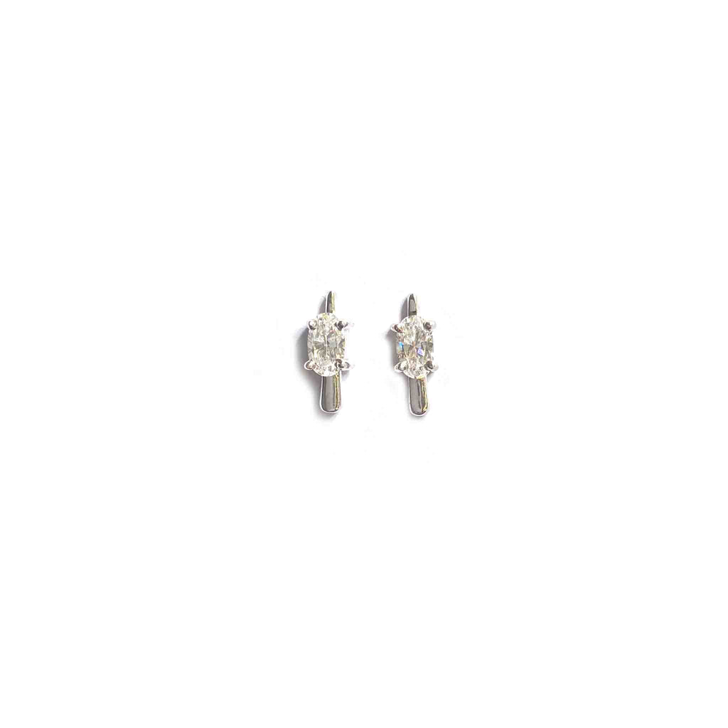 Swerve Helix Silver Earstuds - Boldiful