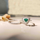 Triad Ring with Stackable Band - Boldiful