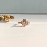 Trillion Morganite Minimal Ring - Boldiful