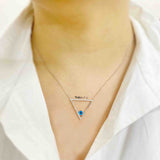 Trilogy Evil Eye Silver Pendant - Boldiful