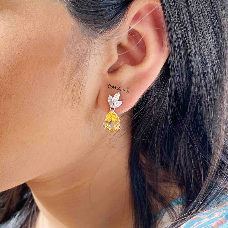 Tropical Silver Earrings - Boldiful