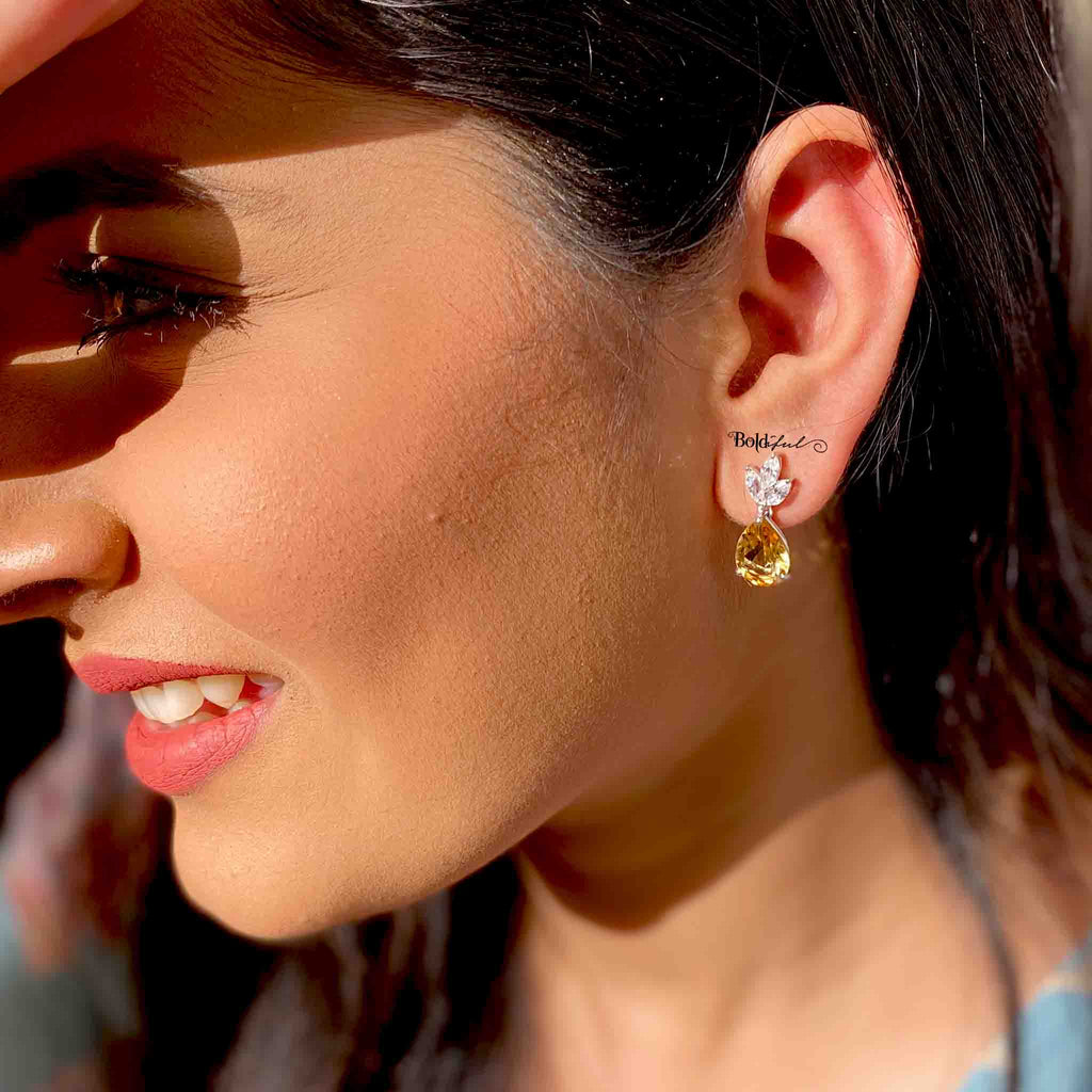 Tropical Silver Earrings - Boldiful