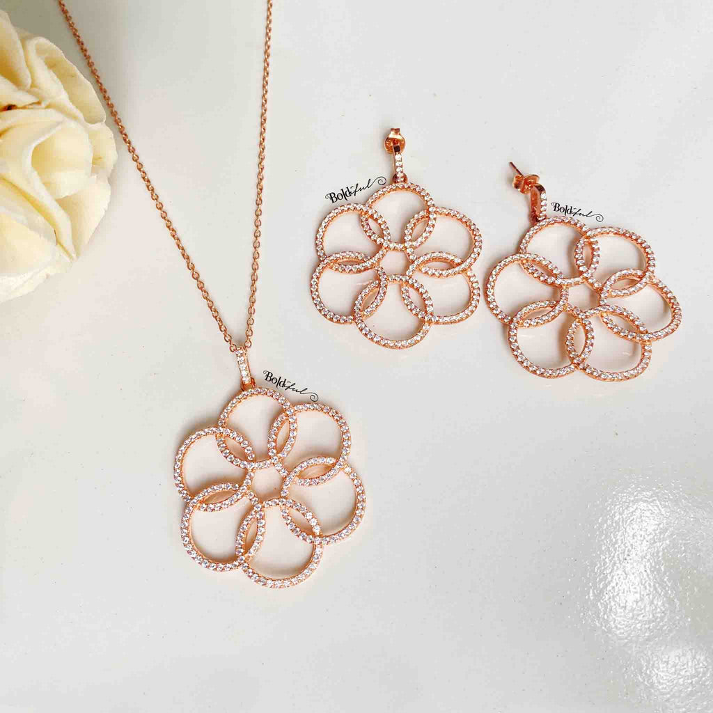 Twine Silver Pendant Set - Boldiful