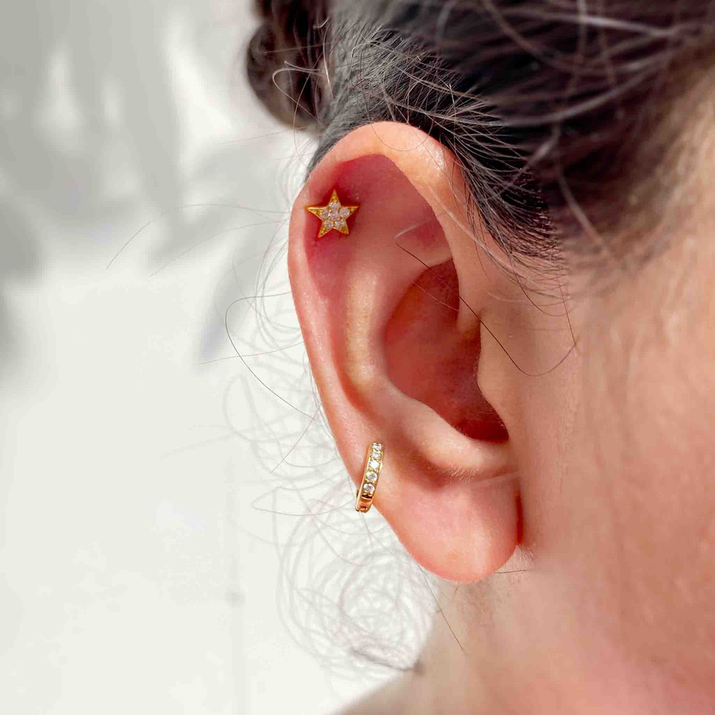 Twinkle Silver Earstuds - Boldiful