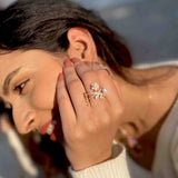 Vine Bahara Silver Ring - Boldiful