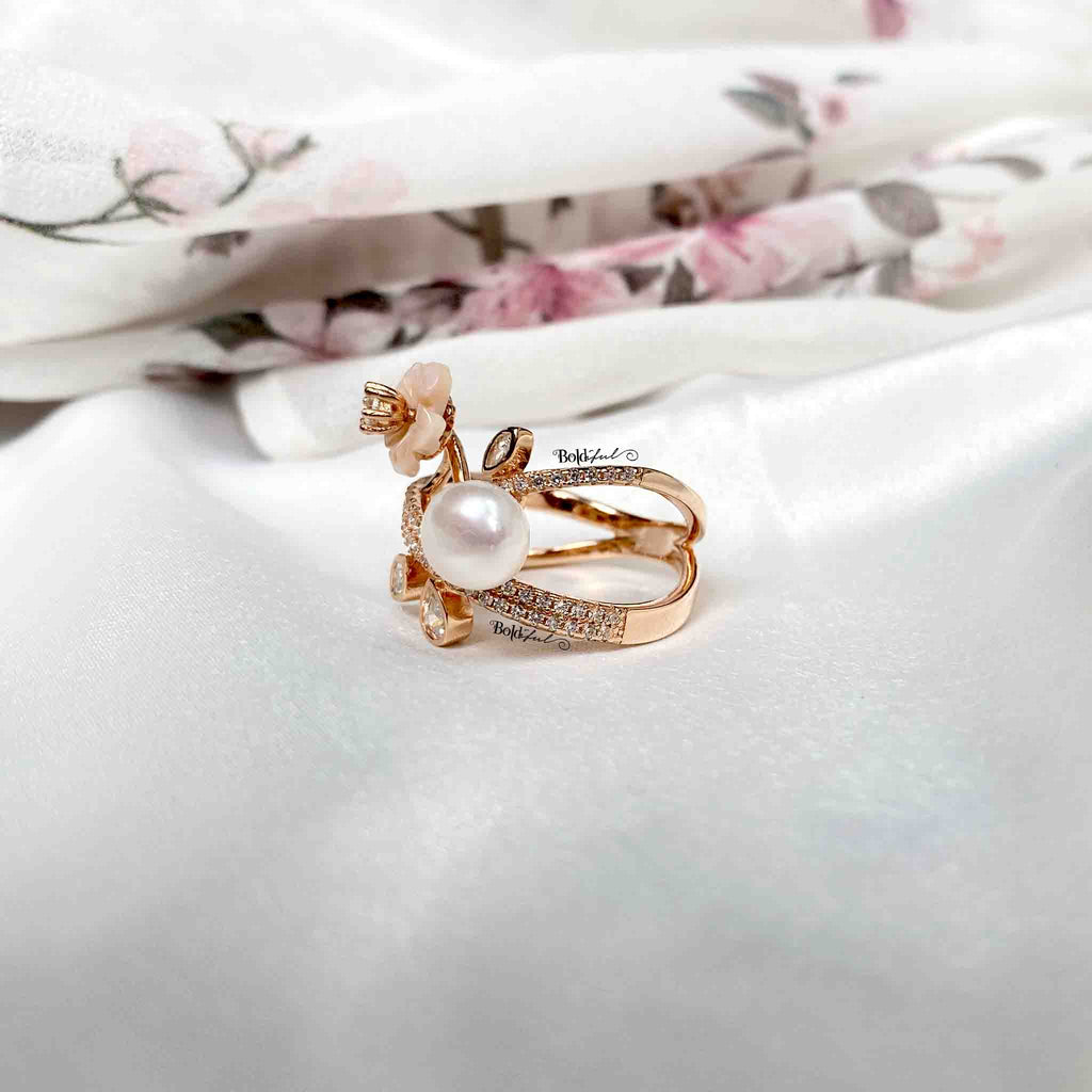 Vine Bahara Silver Ring - Boldiful