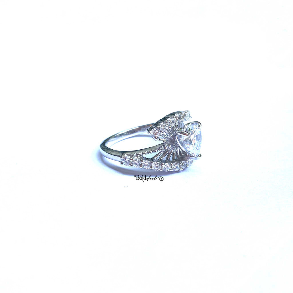 Wheedle Heart Solitaire Ring - Boldiful