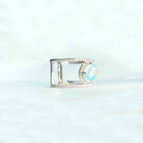 White Fire Opal Ring - Boldiful