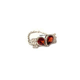 Wings Garnet Chain Ring - Boldiful