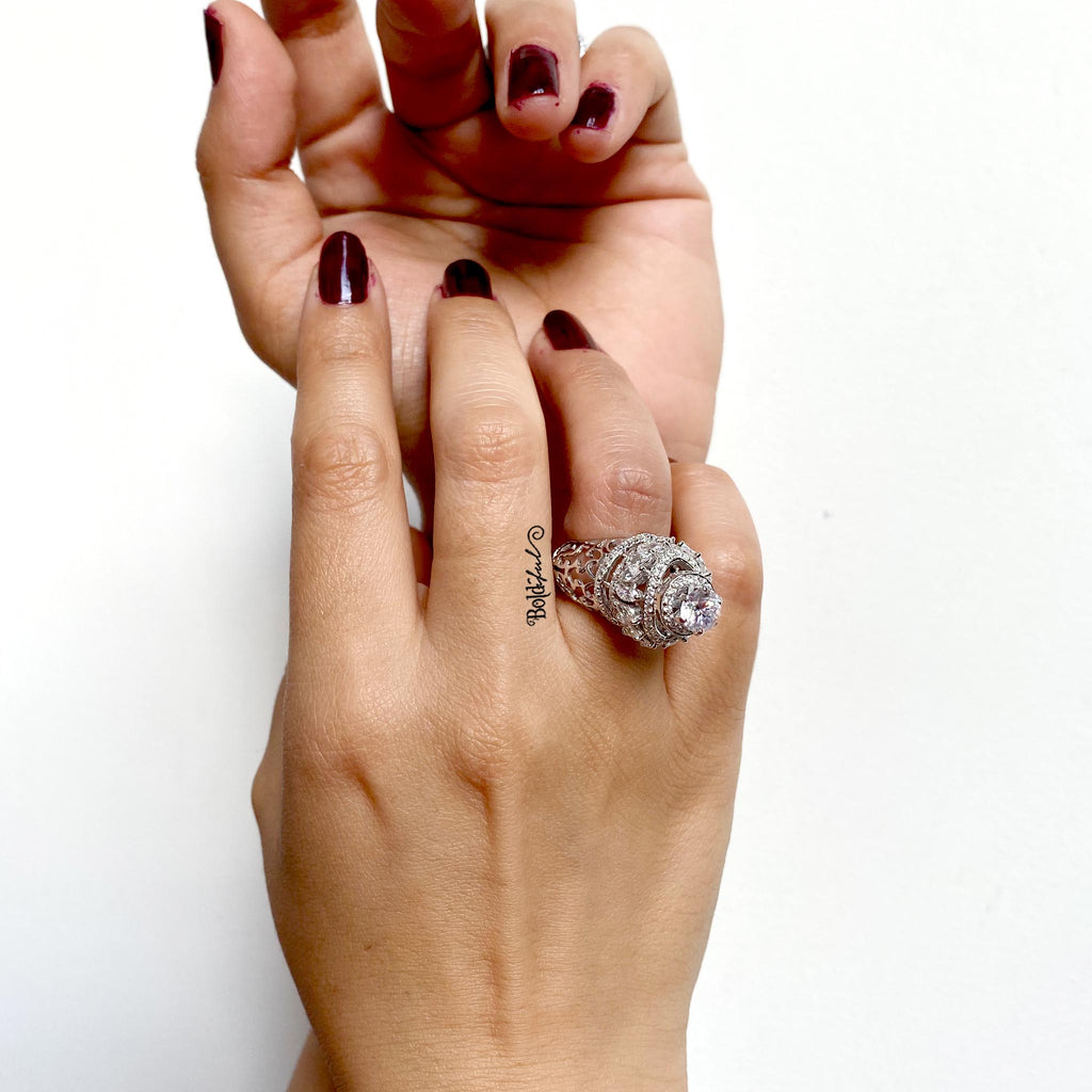 Zesty Statement Cocktail Ring - Boldiful