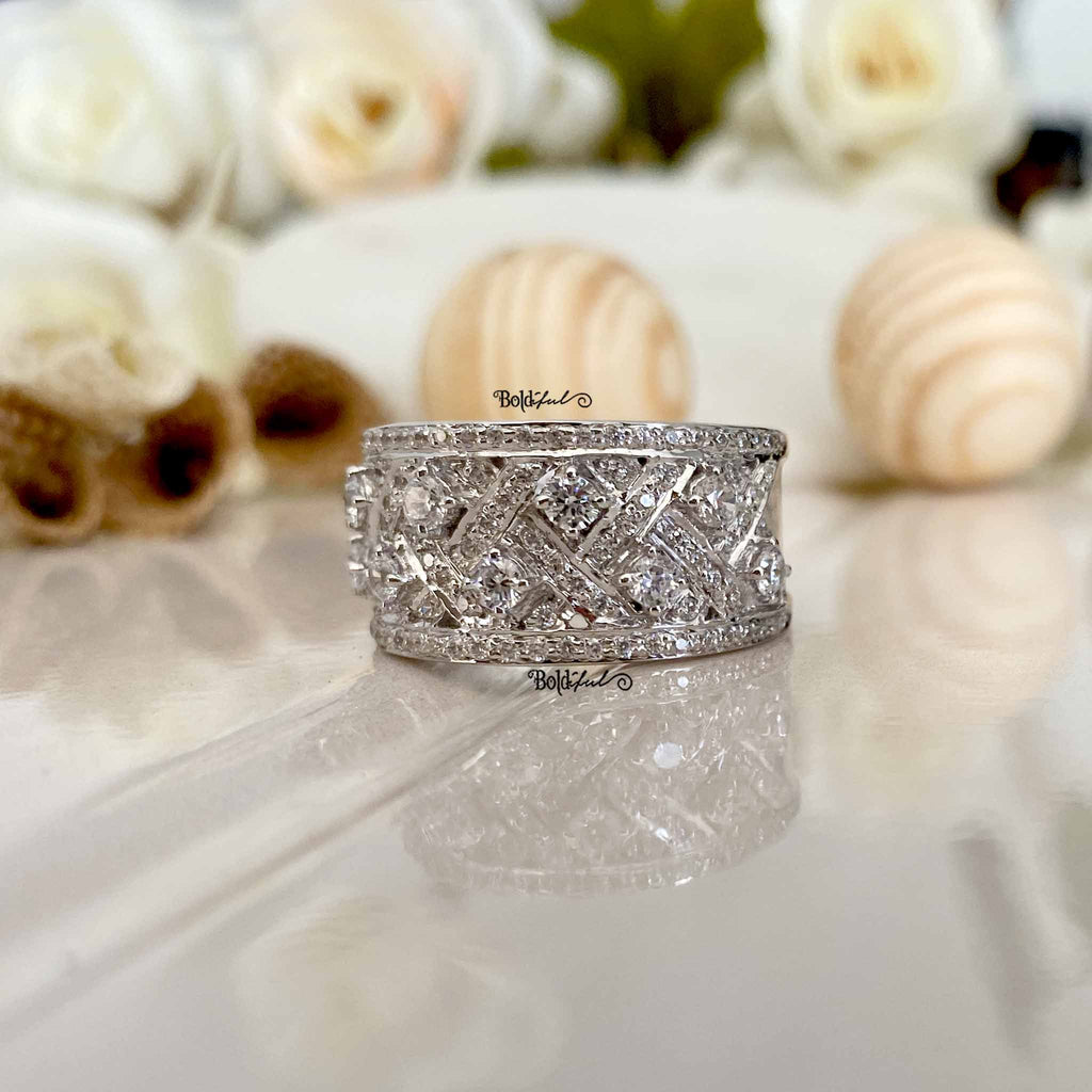 Zigzag 925 Silver Band - Boldiful
