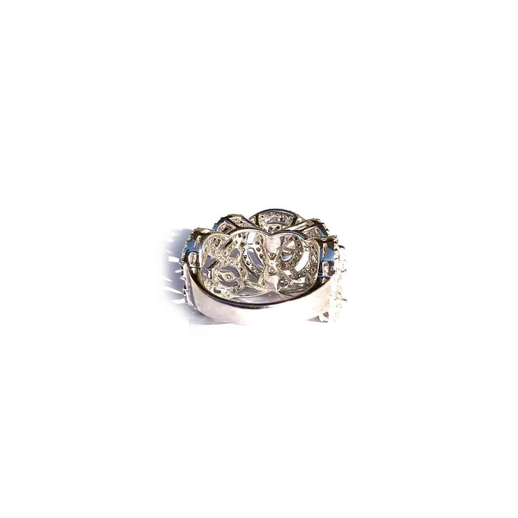 Zippy Big Solitaire Silver Ring - Boldiful