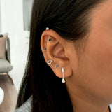Butterfly Drop Helix Earrings